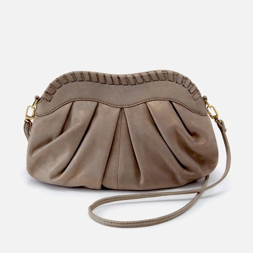 ✨Sold✨Hobo International “Gaze” Metallic Leather Crossbody in Granite Gold NWT